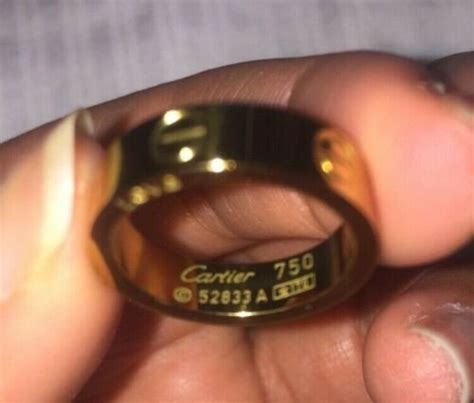 cartier 52833a|cartier 750 ring 52833a real or fake.